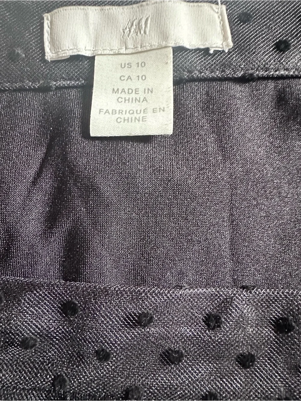 H&M Black Polka Dot Tiered Mesh Midi Skirt - Picture 5 of 5